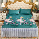 Conjunto Luxury Realeza™ Seda Cetim: Colcha + Fronhas