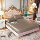 Conjunto Sleep Luxury™ de Lençol + Fronhas em Cetim / Ganhe Um Cobre Leito em Cetim de Brinde!